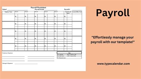 Payroll Excel Template