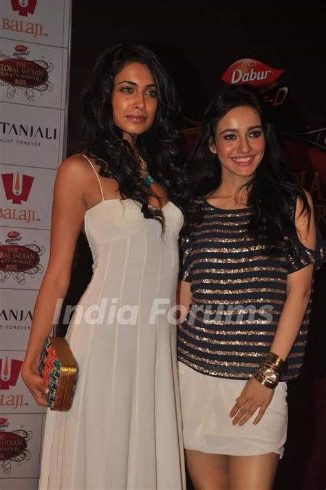 Sarah Jane Dias and Neha Sharma at Global Indian Film & TV Honours ...