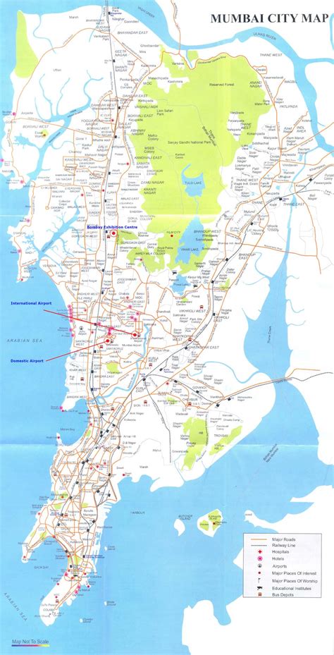 Political City Map of Mumbai - Mapsof.Net