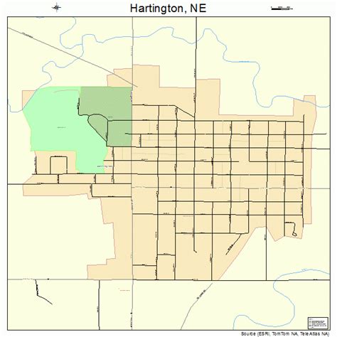 Hartington Nebraska Street Map 3121275