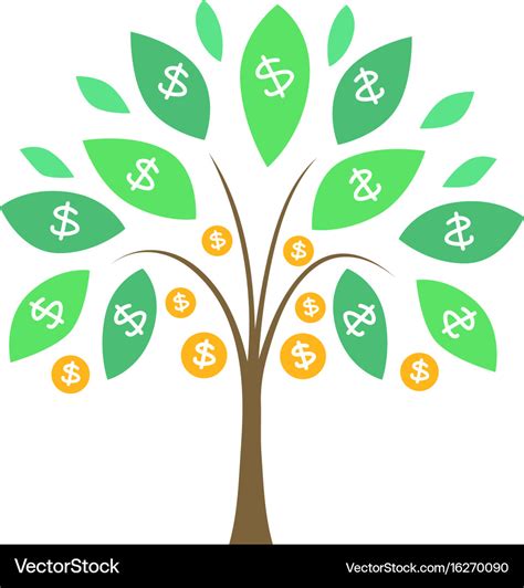 Money tree Royalty Free Vector Image - VectorStock