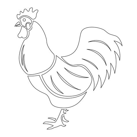 Chicken Outline Printable