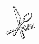Fork Spoon And Knife coloring Page  SuperColoringcom sketch template