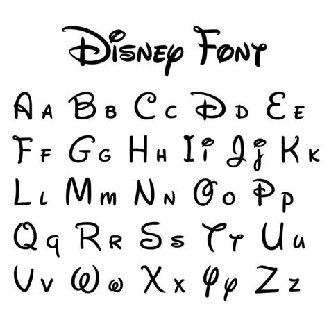 Disney fony | Cool lettering, Pretty fonts alphabet, Lettering alphabet