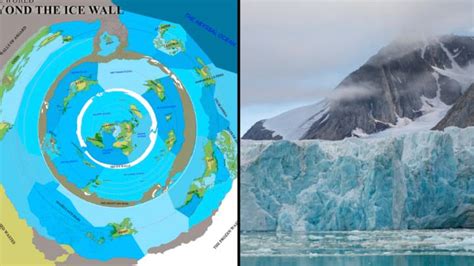 People believe this map was created by flat earthers and shows what lies beyond Earth's 'ice wall'