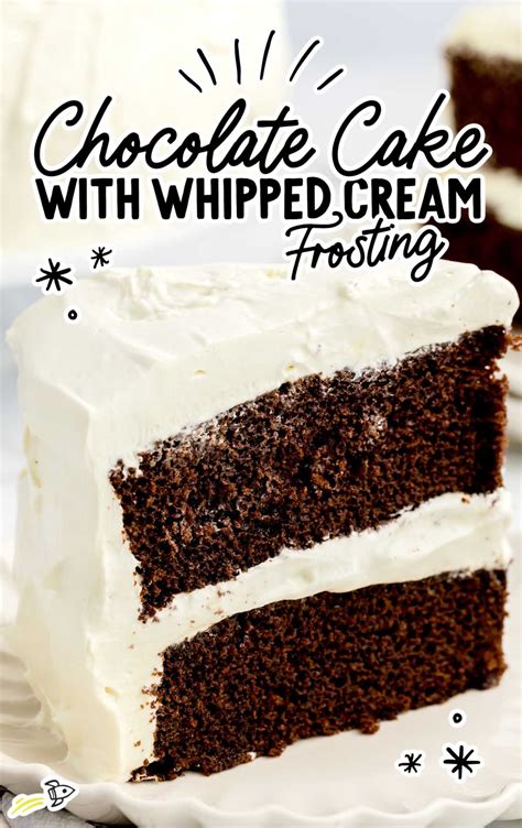 Chocolate Cake with Whipped Cream Frosting - Spaceships and Laser Beams