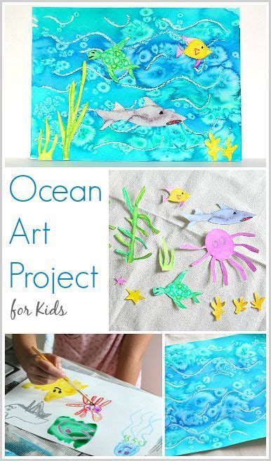 Ocean-Themed Art for Kids (Using a cool watercolor and salt technique!) ~ BuggyandBuddy.com ...