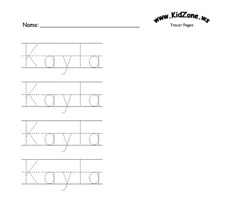 Tracing Letters Custom - TracingLettersWorksheets.com