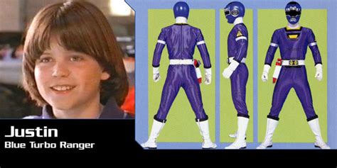 Justin Stewart, Blue Turbo Ranger - Power Rangers Turbo