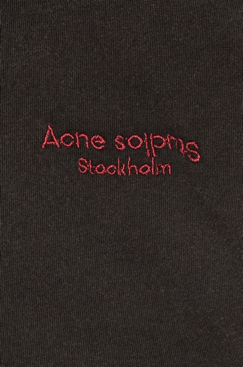 Acne Studios Logo Tee in Black | FWRD