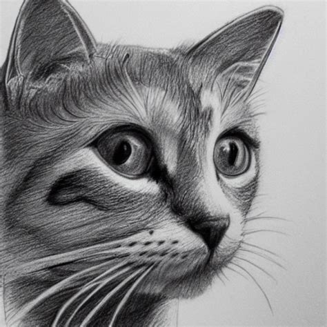 Cat, Pencil Sketch - Arthub.ai