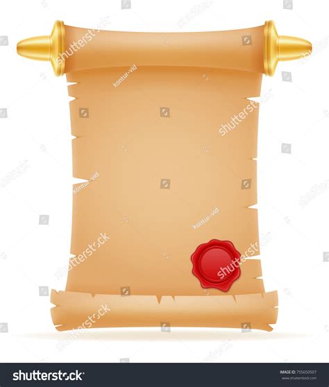 Old Paper Scroll Vector Illustration Isolated Stock Vector (Royalty Free) 755650507 | Shutterstock