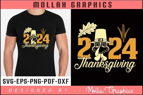 Thanksgiving 2024 Typography Design Graphic by Molla_Graphics ...