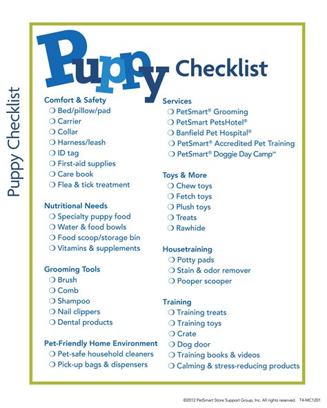 New Puppy Checklist | New puppy checklist, Puppy checklist, Puppies