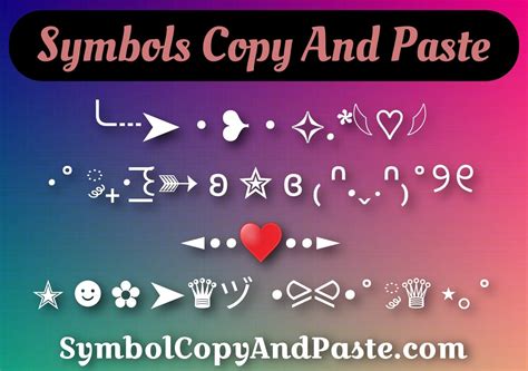 𓆉 Symbols Copy And Paste ( ♡ 🖤)