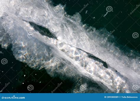 Ice of Lake Baikal stock image. Image of scenery, frost - 289380089