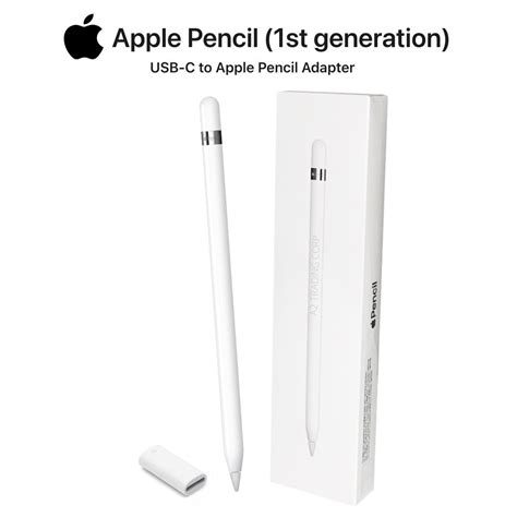 Apple Pencil (1st Generation) with USB-C to Pencil Adapter - MQLY3AM/A ...