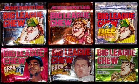 Various foil Big League Chew pouches | CollectingCandy.com