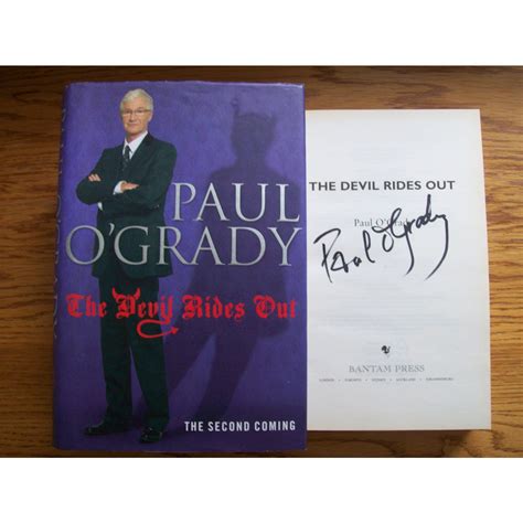 Paul O'Grady Signed Autobiography The Devils Ride Out Hardback Book 26138