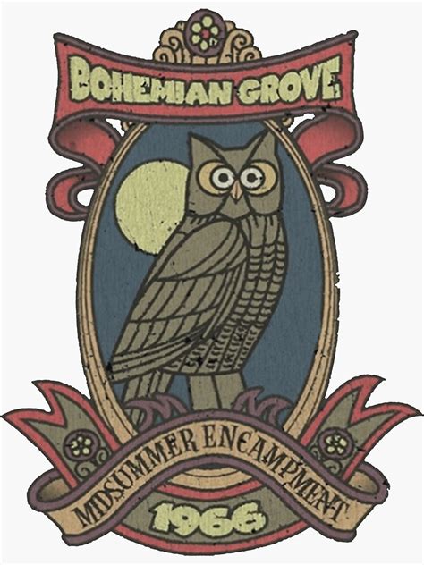 "BOHEMIAN CLUB OWL LOGO" Sticker for Sale by keseminar | Redbubble