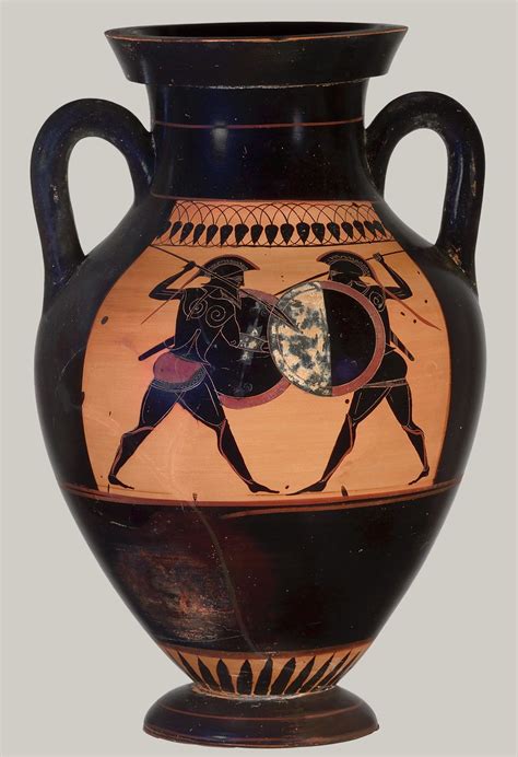Attributed to the manner of the Lysippides Painter | Terracotta amphora (jar) | Greek, Attic ...