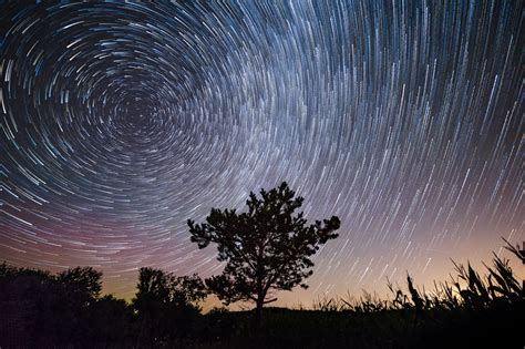 The Earth in motion. A time lapse of the night sky. : space