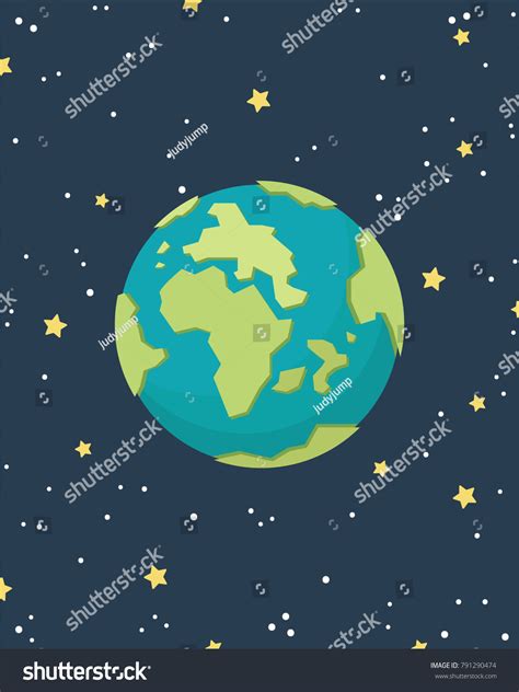 Earth Cartoon Vector Free Space Text Stock Vector (Royalty Free ...