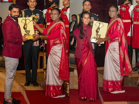 National Sports Awards 2023: Shami, Sheetal Devi receive Arjuna Award ...