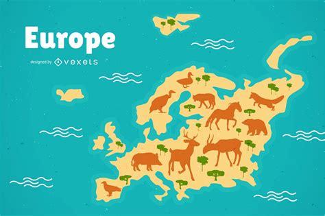 Europe Map Illustration Vector Download