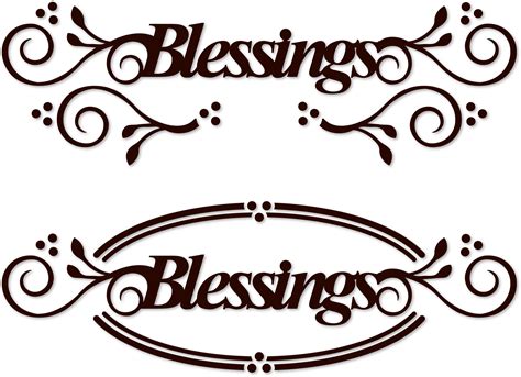 Download Blessings Word Art , Png Download Clipart (#2820042) - PinClipart