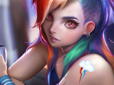 Girls With Rainbow Hair Wallpapers - Wallpaper Cave