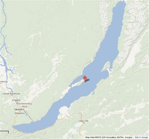 Map of Lake Baikal