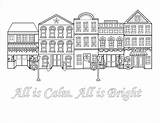 Let It Shine All Is Calm Bright  Free Christmas Coloring Page sketch template