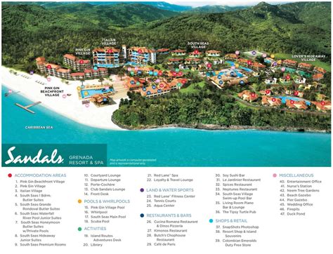 Resort Map | Sandals Grenada Resort & Spa | Grenada