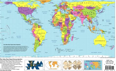 Hobo–Dyer world map projection - intended to present a different perspective compared with ...