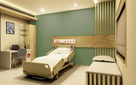 Hospital Room Realistic 3D View Stock Illustration - Image: 51172772