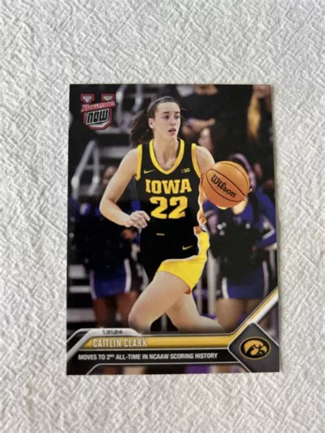 CAITLIN CLARK, IOWA Hawkeyes - 2024 Bowman U Now…Moves Into 2nd In D1 ...