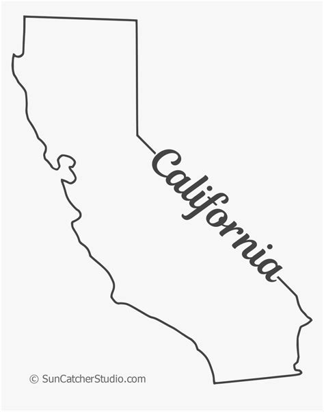 California Outline Png - California State Outline, Transparent Png , Transparent Png Image - PNGitem