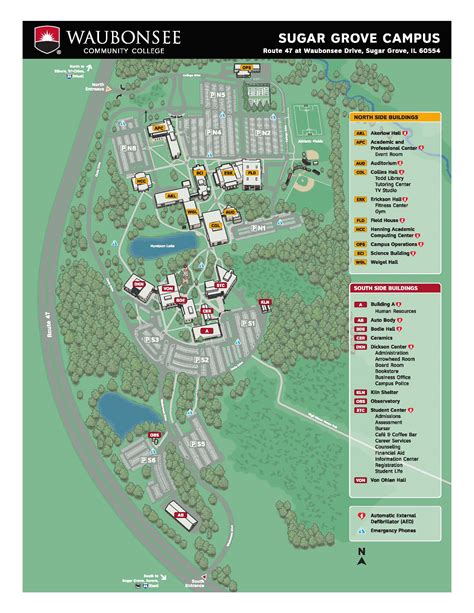 Waubonsee Campus Map