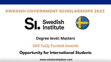 Swedish Institute Scholarships 2023-2024 [Fully Funded] - Scholarships ...