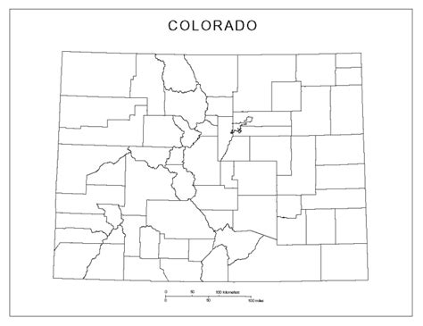 Colorado Blank Map