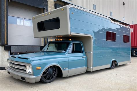 Custom 1972 Chevrolet C30 Franklin Coach Camper for sale on BaT ...