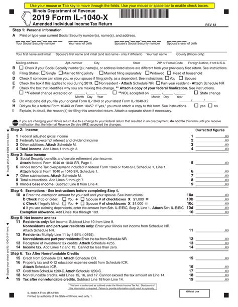 Illinois State Tax Forms Printable - Printable Forms Free Online