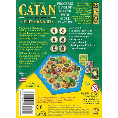 Catan Expansion: Cities & Knights 5-6 Player Extension - The Relentless Dragon Game Store