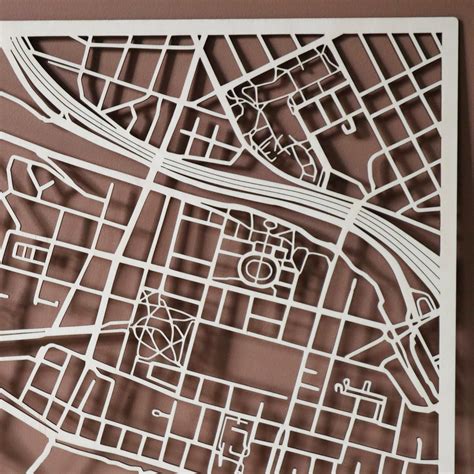 Wooden Map of Kungsholmen stockholm - Etsy