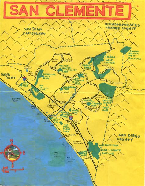 San Clemente California Map Printable Maps | Wells Printable Map