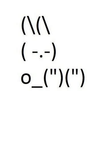 ASCII ART images Rabbit Text Art from http://www.cutoutandkeep.net ...