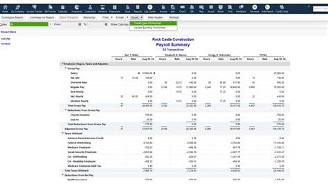 Quickbooks Payroll Template