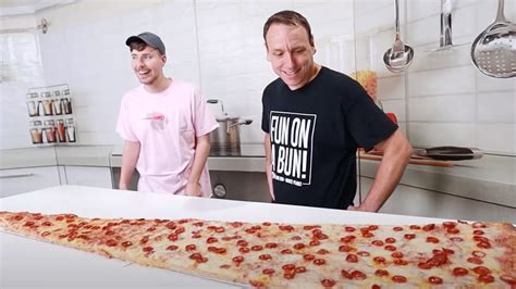 Joey Chestnut Largest Pizza - Trending