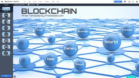 Blockchain Network Presentation Template | Prezibase